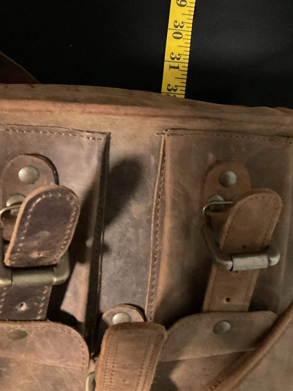 Vintage handmade Brown Leather Backpack